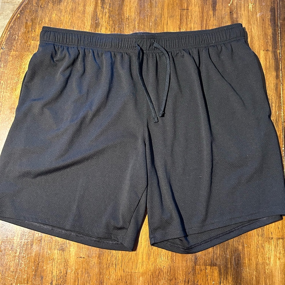 Athletic Works Men's Black Shorts